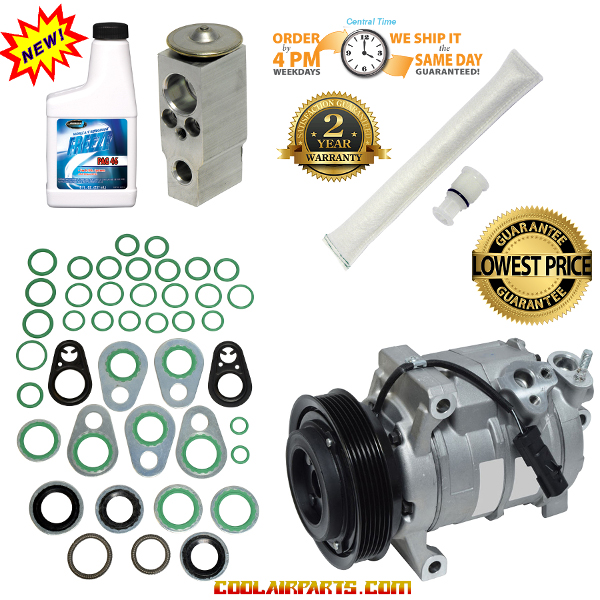 2010- 2014 New A/C AC Compressor & Clutch fits Dodge Ram 5.7L Pickup 55111442AD , 55111442AG FULL KIT